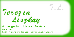 terezia liszkay business card